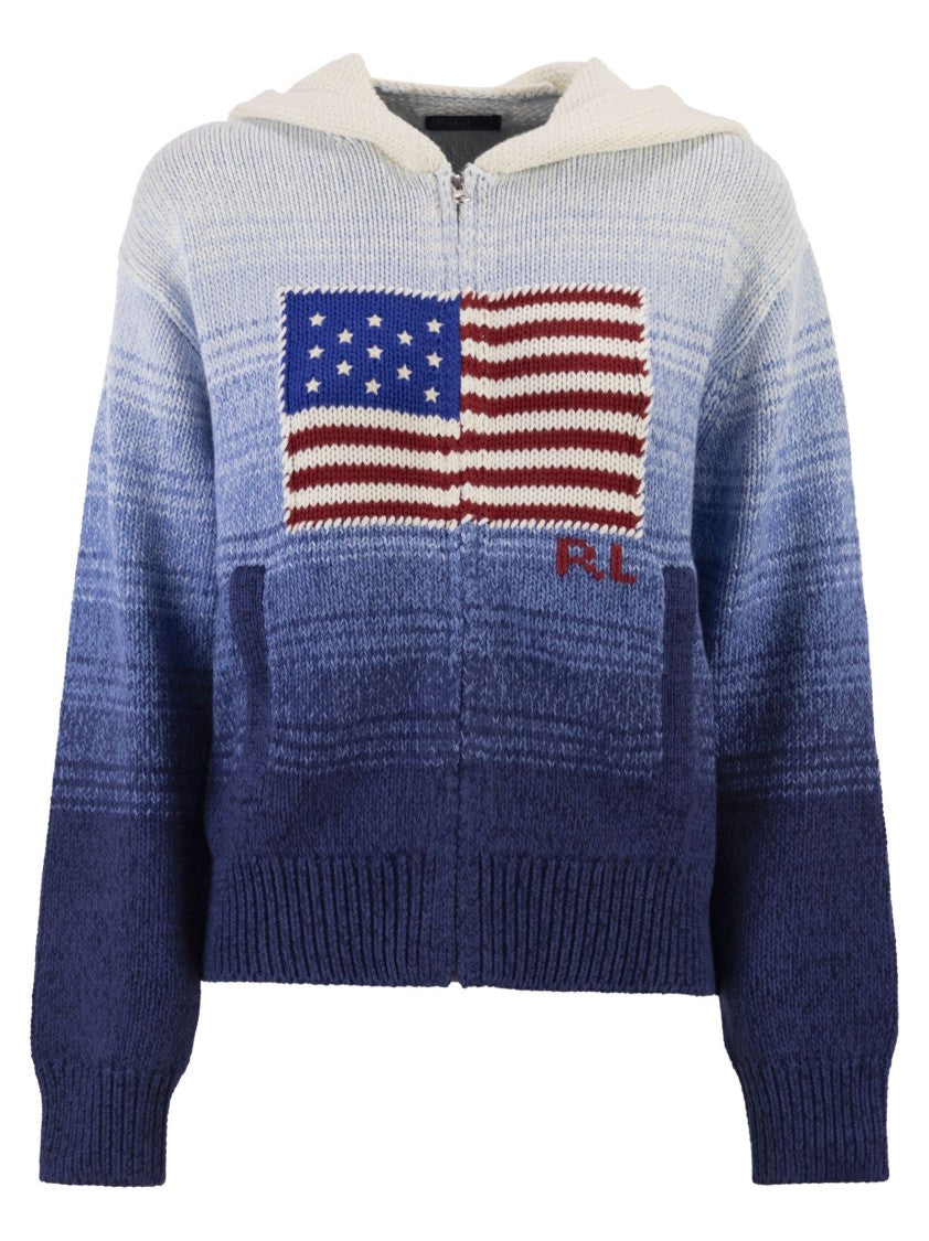 Polo Ralph Lauren Ombré Cotton Hooded Jumper