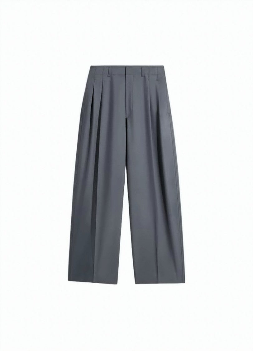 Lemaire Tailored Wide-Leg Suit Pants With Front Pleats