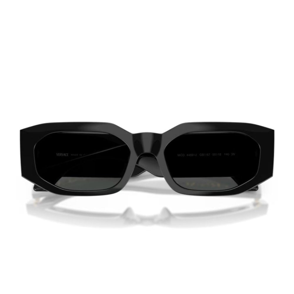 Versace 0Ve4489u Signature Geometric Black Acetate Sunglasses