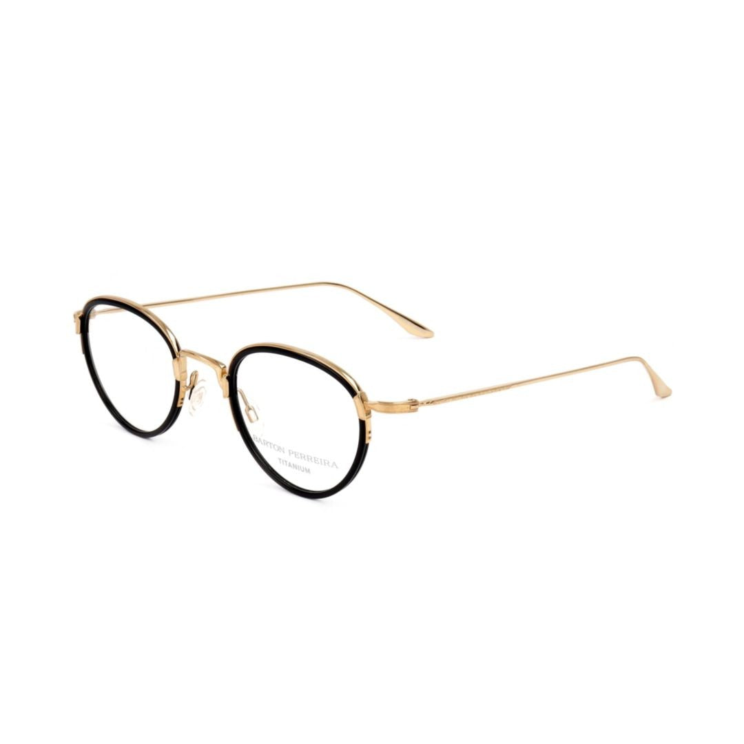 Barton Perreira Bp5003 480Fc Round Metal Frame Eyeglasses With Contrasting Accents