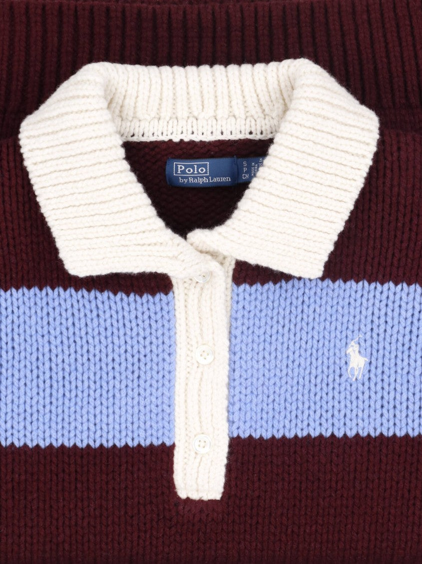 Polo Ralph Lauren Chunky Knit Horizontal Stripe Wool Sweater