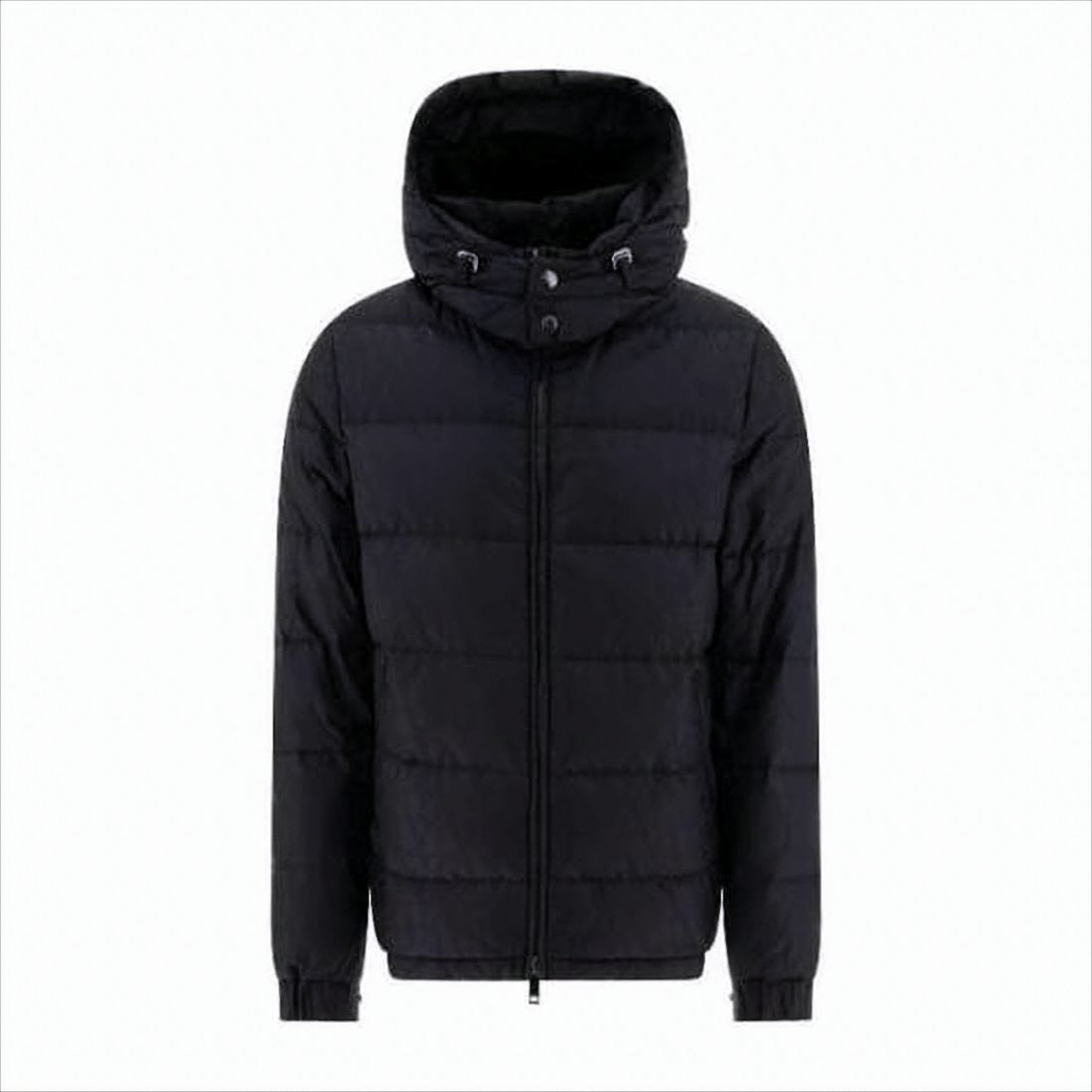 Valentino Horizontal Quilted Down Jacket With High Collar