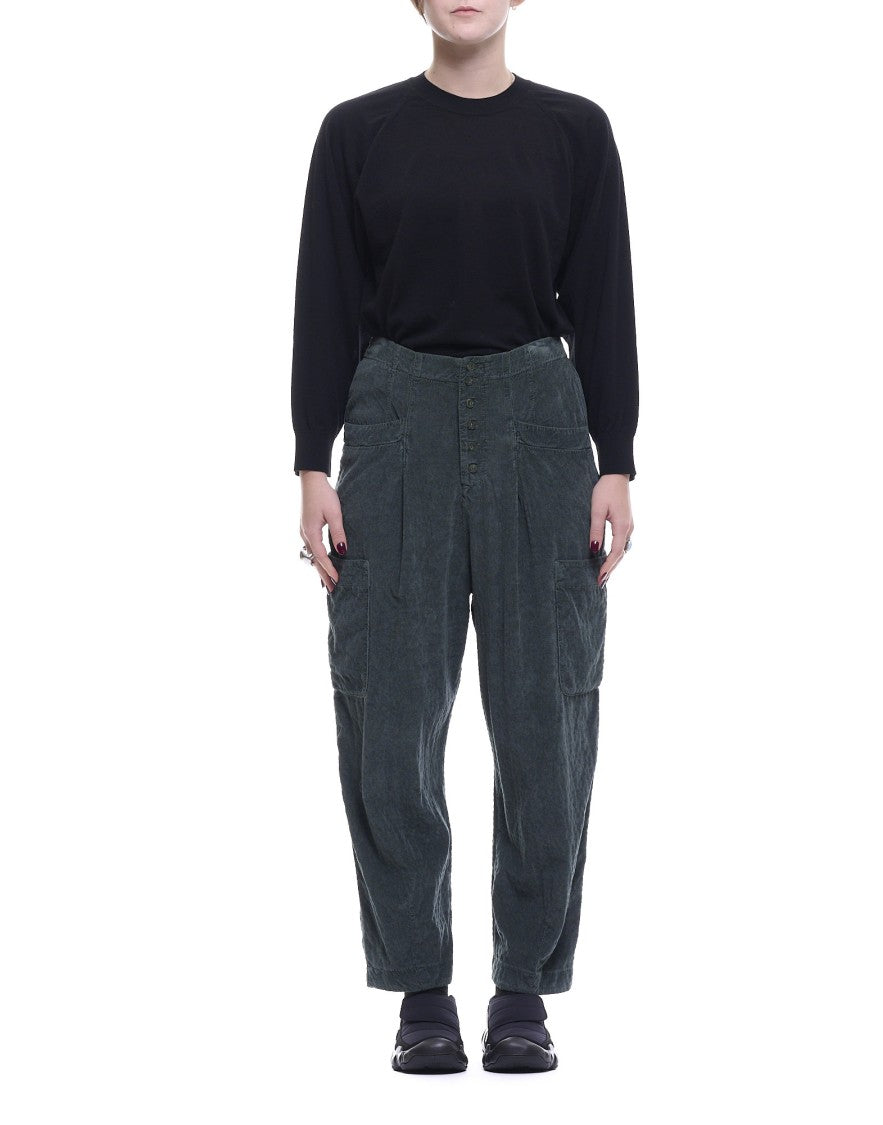 Transit High-Waisted Cargo Pants With Textured Fabric