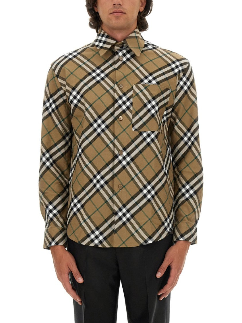 Burberry Check Patterned Burberry Shirt