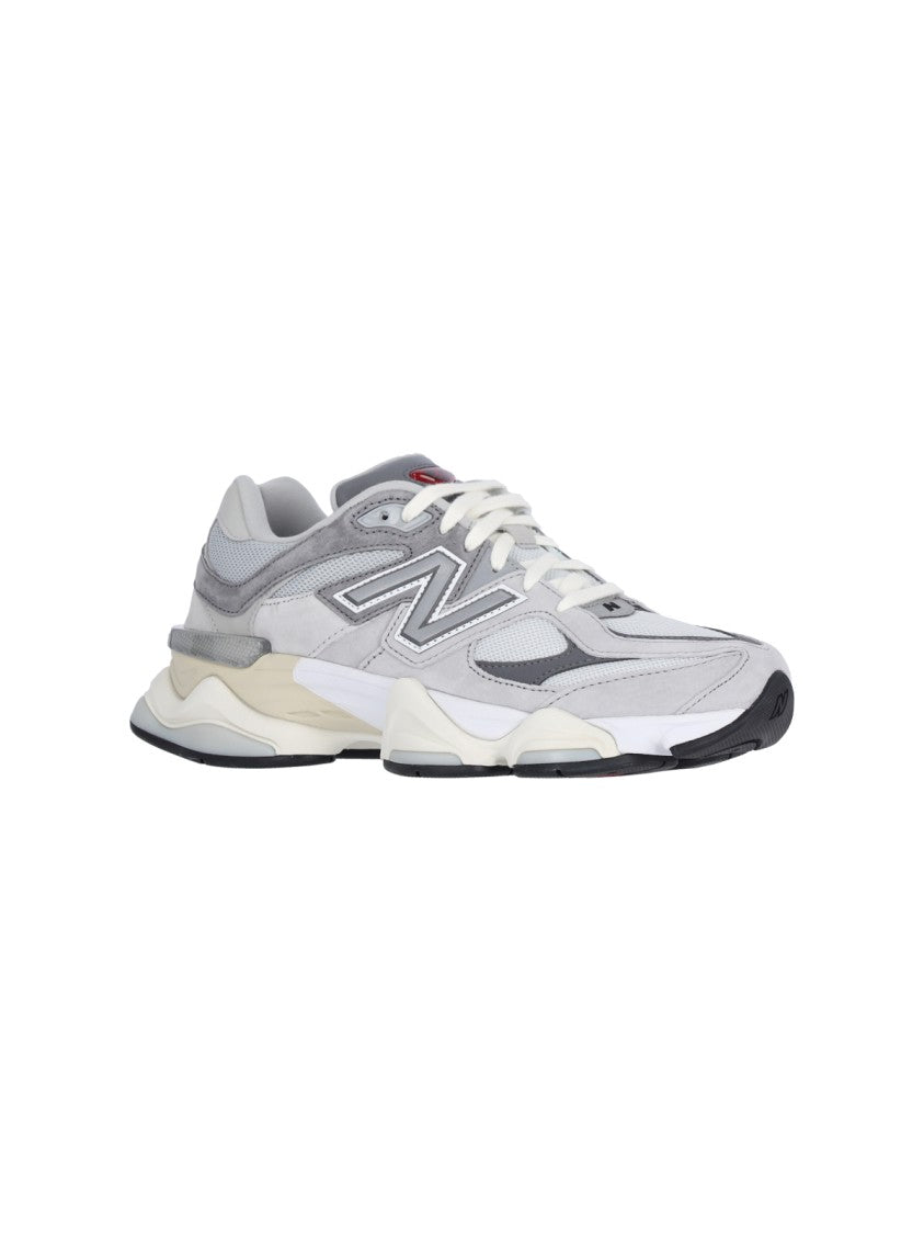 New Balance Grey 9060 Suede Mesh Sneakers
