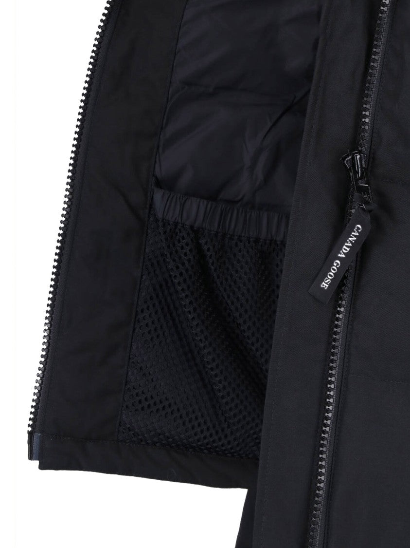 Canada Goose Black Chelsea Quilted Hooded Down Jacket