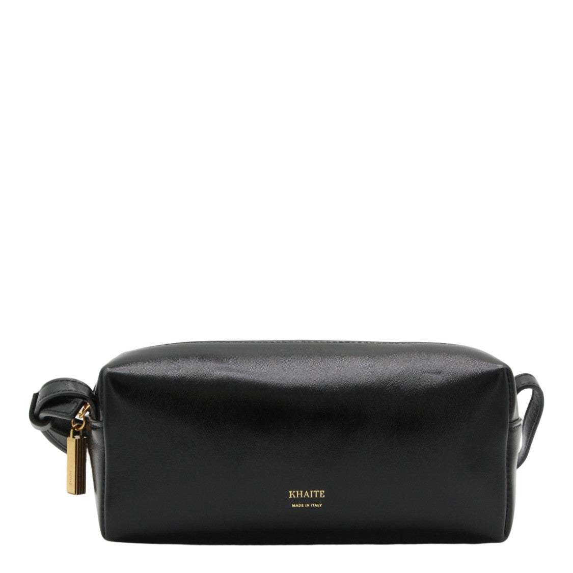 Khaite Sleek Rectangular Black Leather Bag