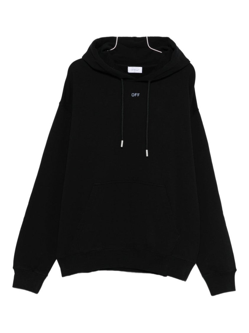 Off-White Classic Black And Grey Graphic Hoodie