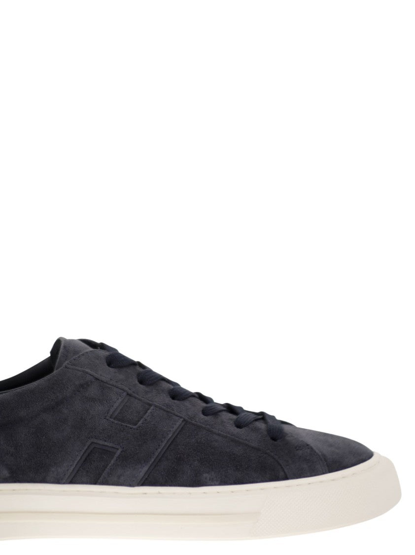 Hogan Rebel Black Suede Trainers