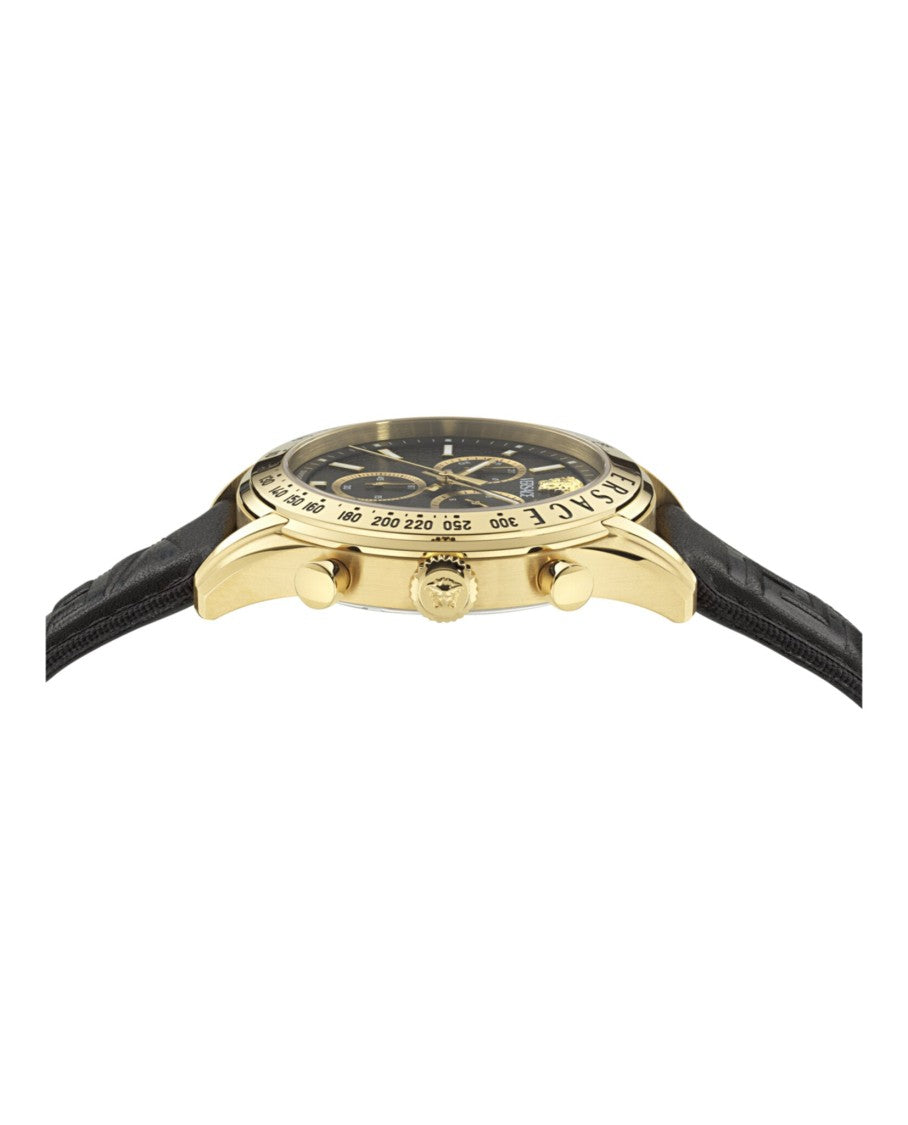 Versace Chrono Master Leather Watch