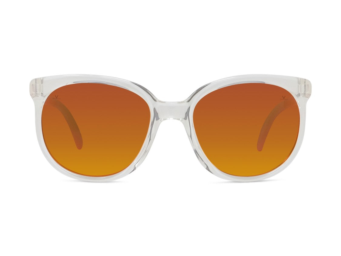Vuarnet Vu40017u Transparent Gradient Rounded Cat-Eye Sunglasses