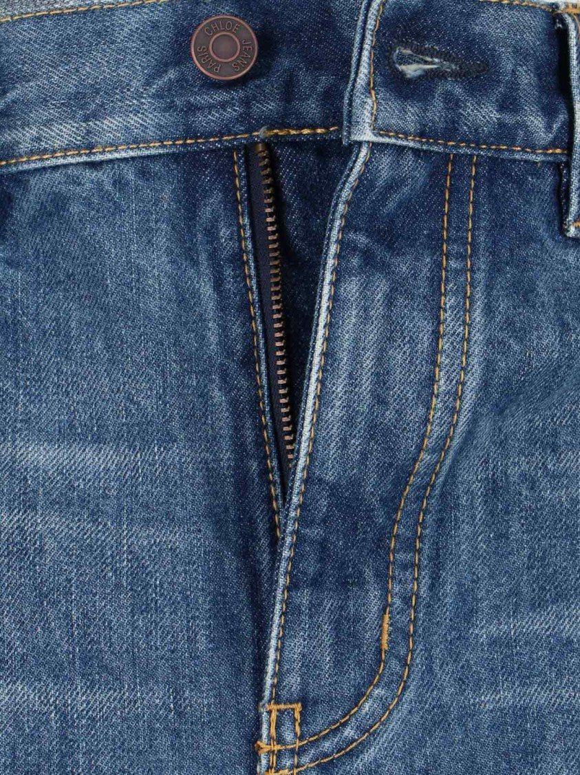 Chloé Straight-Leg Denim Jeans With Timeless Five-Pocket Design