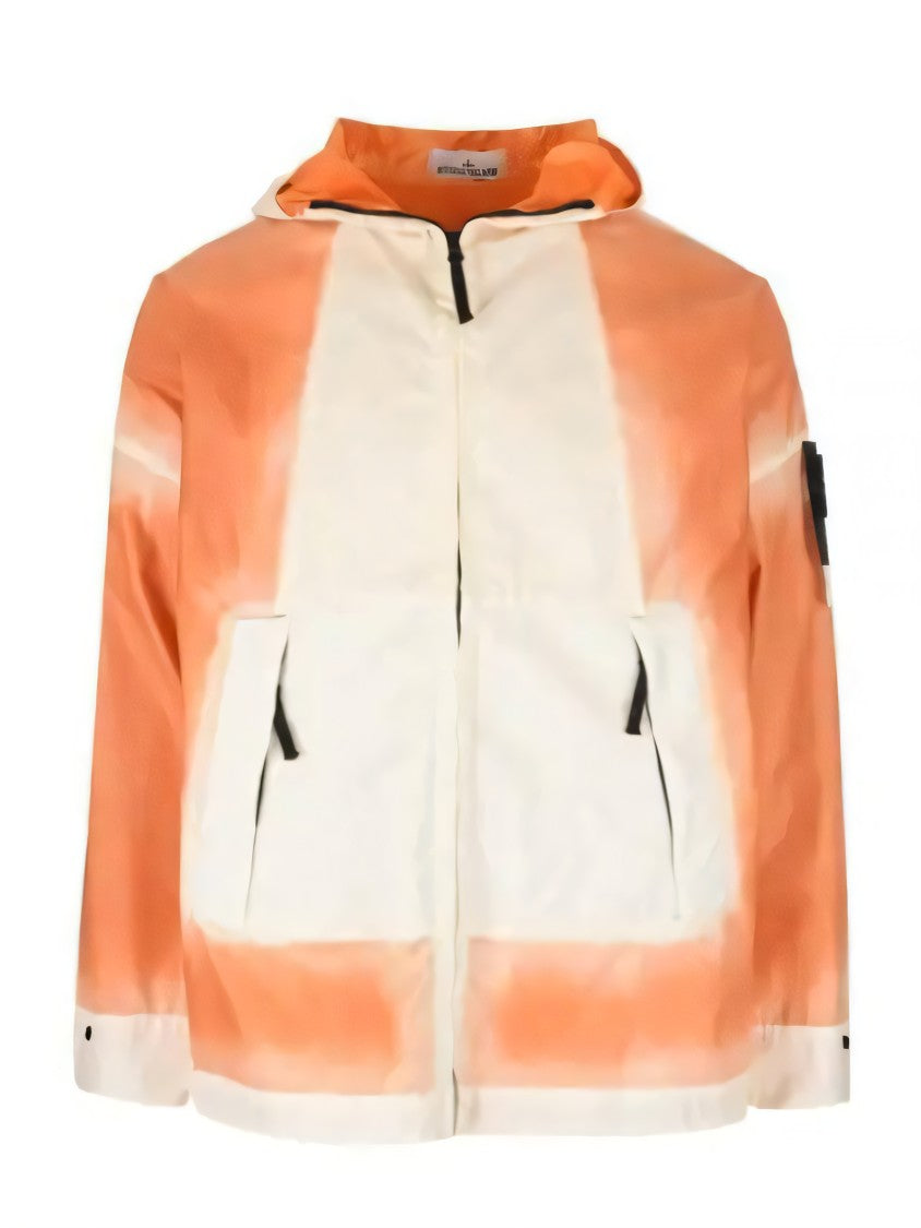 Stone Island Gradient Pattern Hooded Jacket