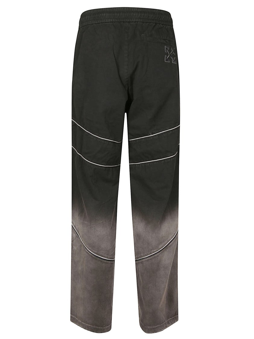 Off-White Garment Dye Cotton Track Pants