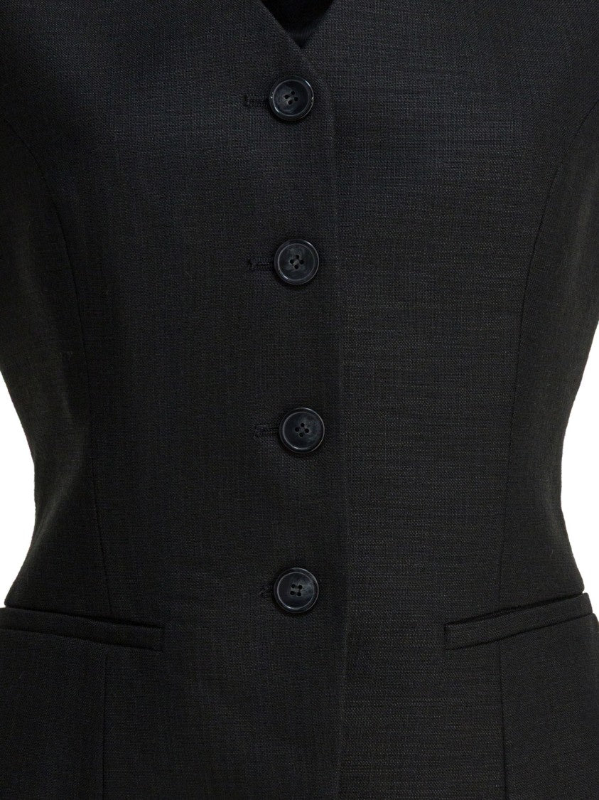 Ivy & Oak Tailored Sleeveless Jacket With V-Neckline