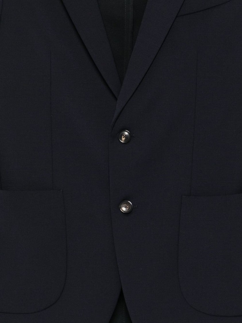 Rrd Fitted Black Jacket With Classic Lapel