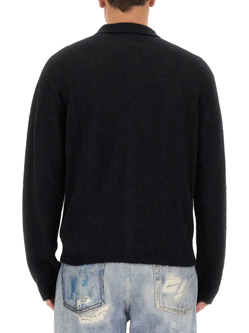Our Legacy Button-Down Classic Collar Alpaca-Blend Cardigan