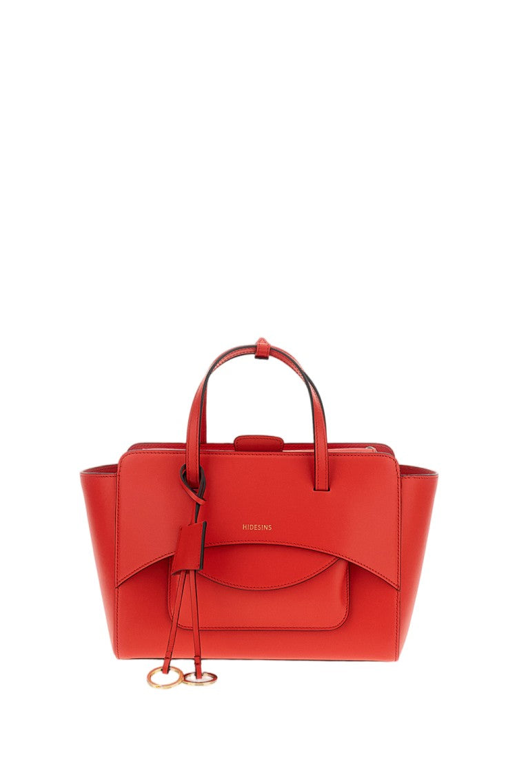 Hidesins Red Flap M Leather Crossbody Bag