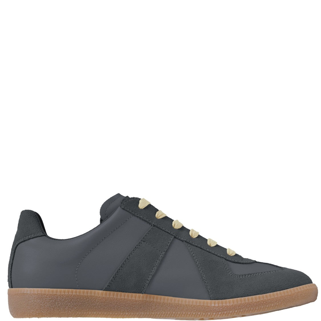 Maison Margiela Nappa Leather And Suede Low-Top Sneakers