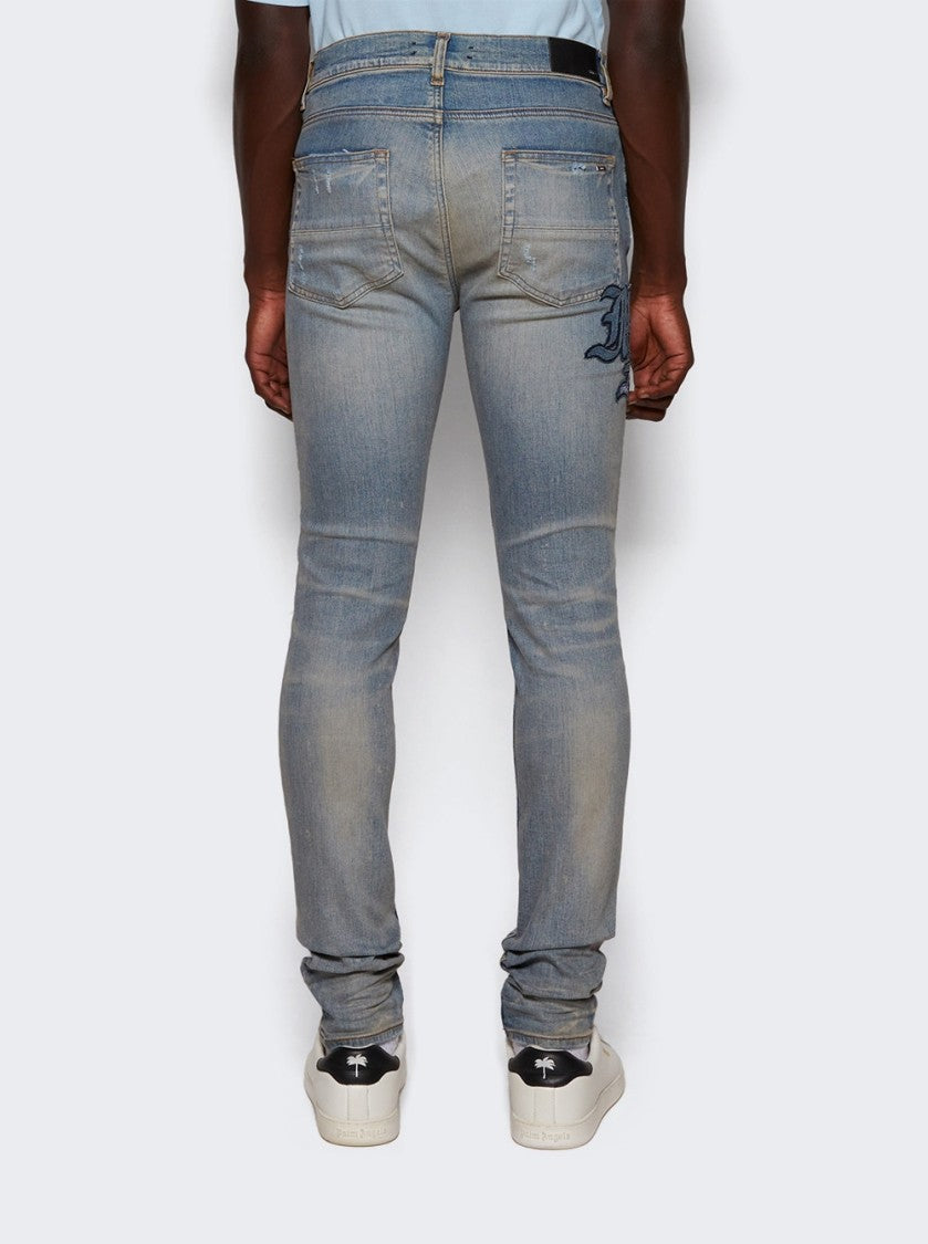 Amiri Ma Varsity Repair Jeans Indigo