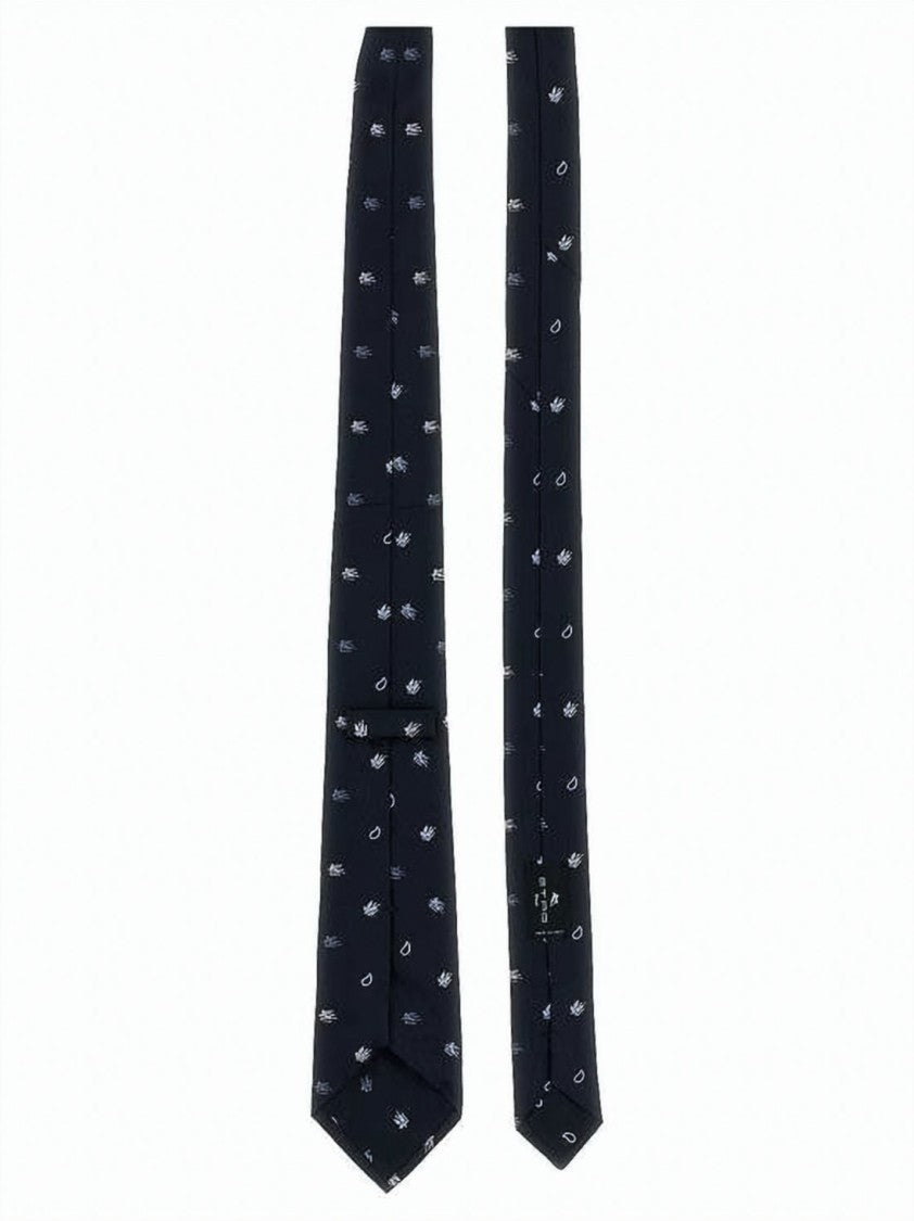 Etro Silk Necktie With Subtle Patterns And Classic Tip