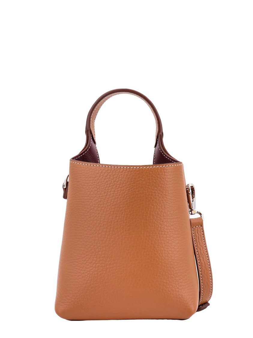 Tod's Structured Textured Leather Tote Bag
