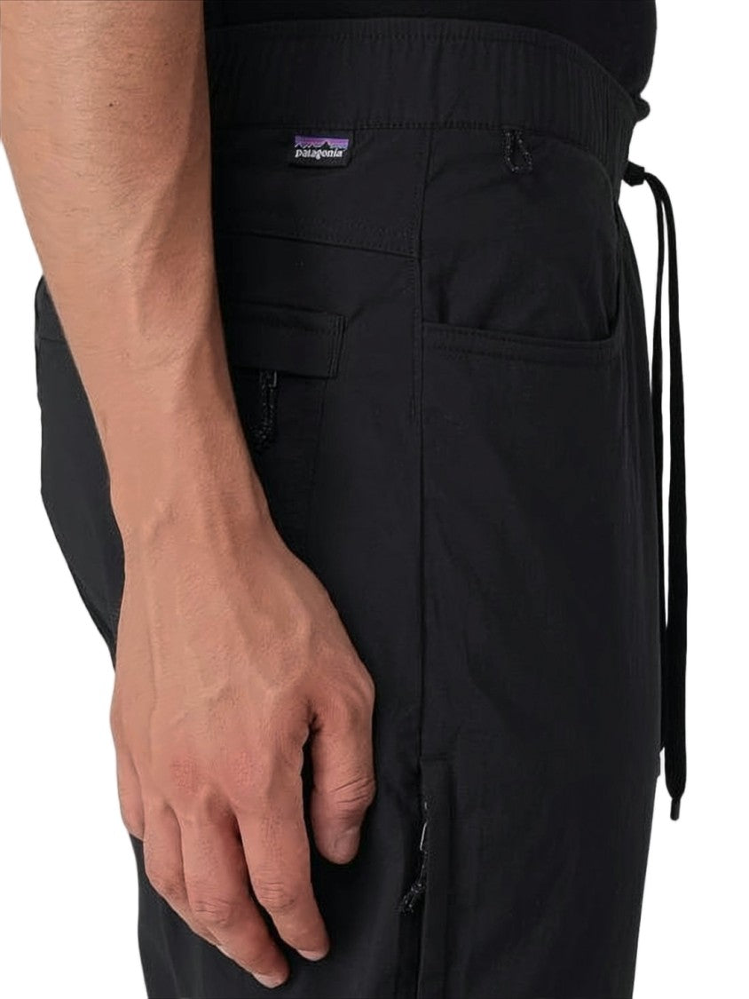 Patagonia Relaxed-Fit Black Straight Pants With Drawstring Waist