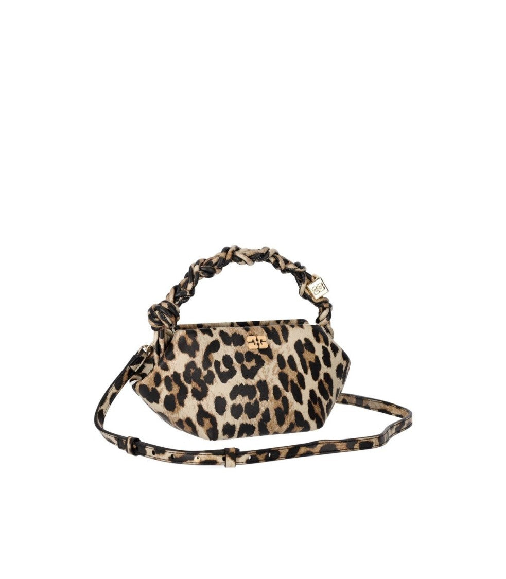 Ganni Bou Mini Animal Print Handbag