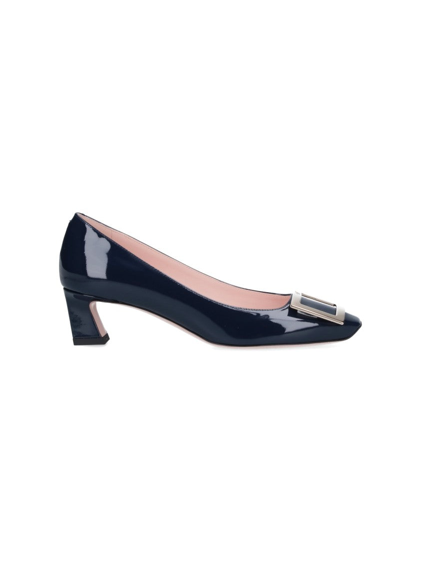 Roger Vivier Blue Patent Slip-On Pumps