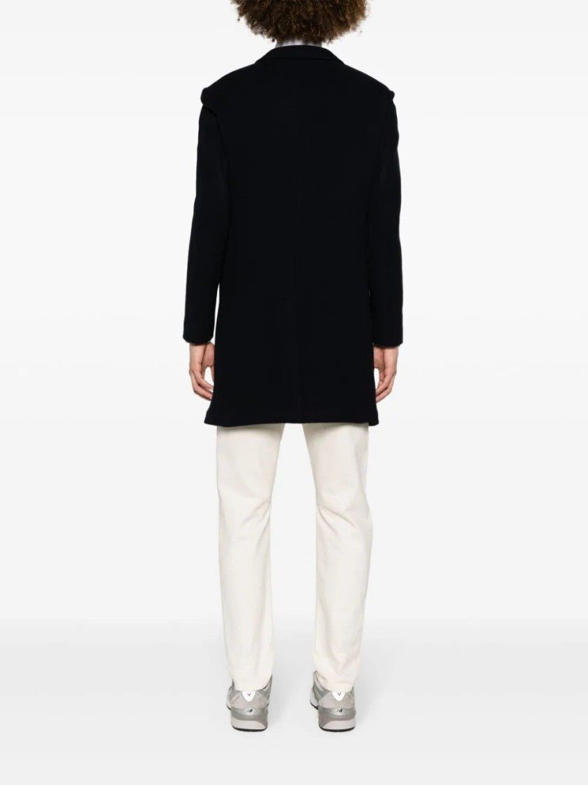 Eleventy Felted Single-Breasted Coat