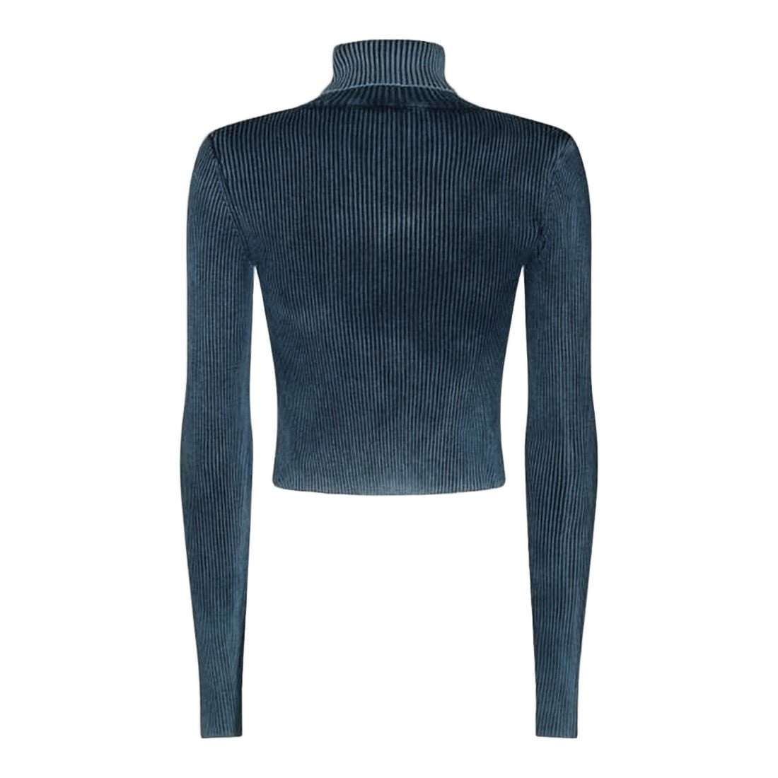 Diesel Cropped Ribbed Turtleneck Top