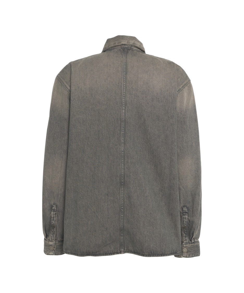 Won Hundred Denim Overshirt With Button-Up Front