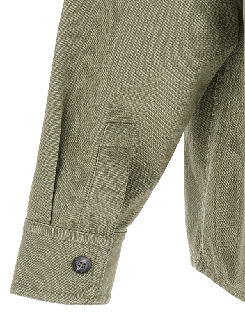 A.P.C. Oxford Cotton Shirt With Embroidered Logo