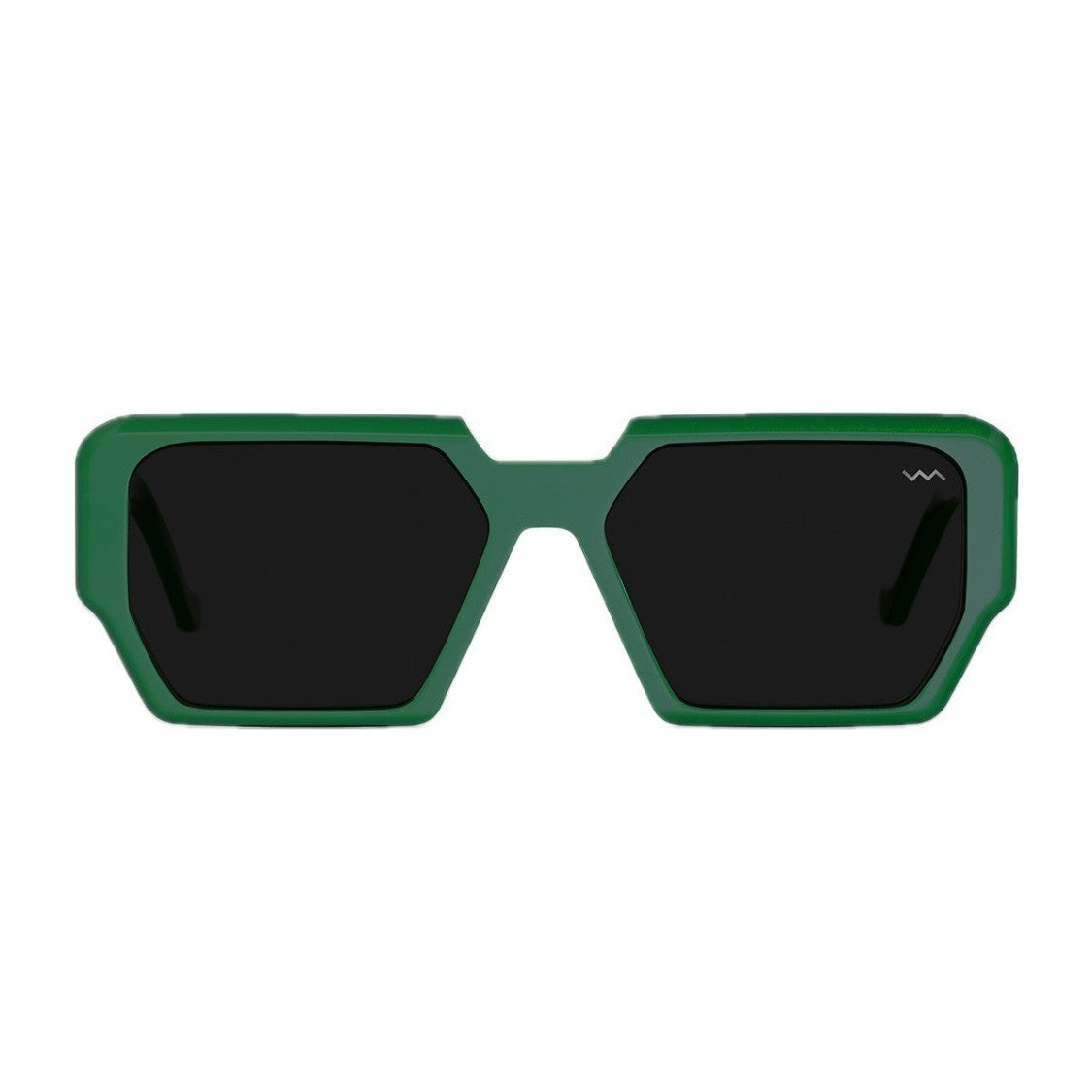 Vava Green Wl0065 White Label Bio-Acetate Square Sunglasses