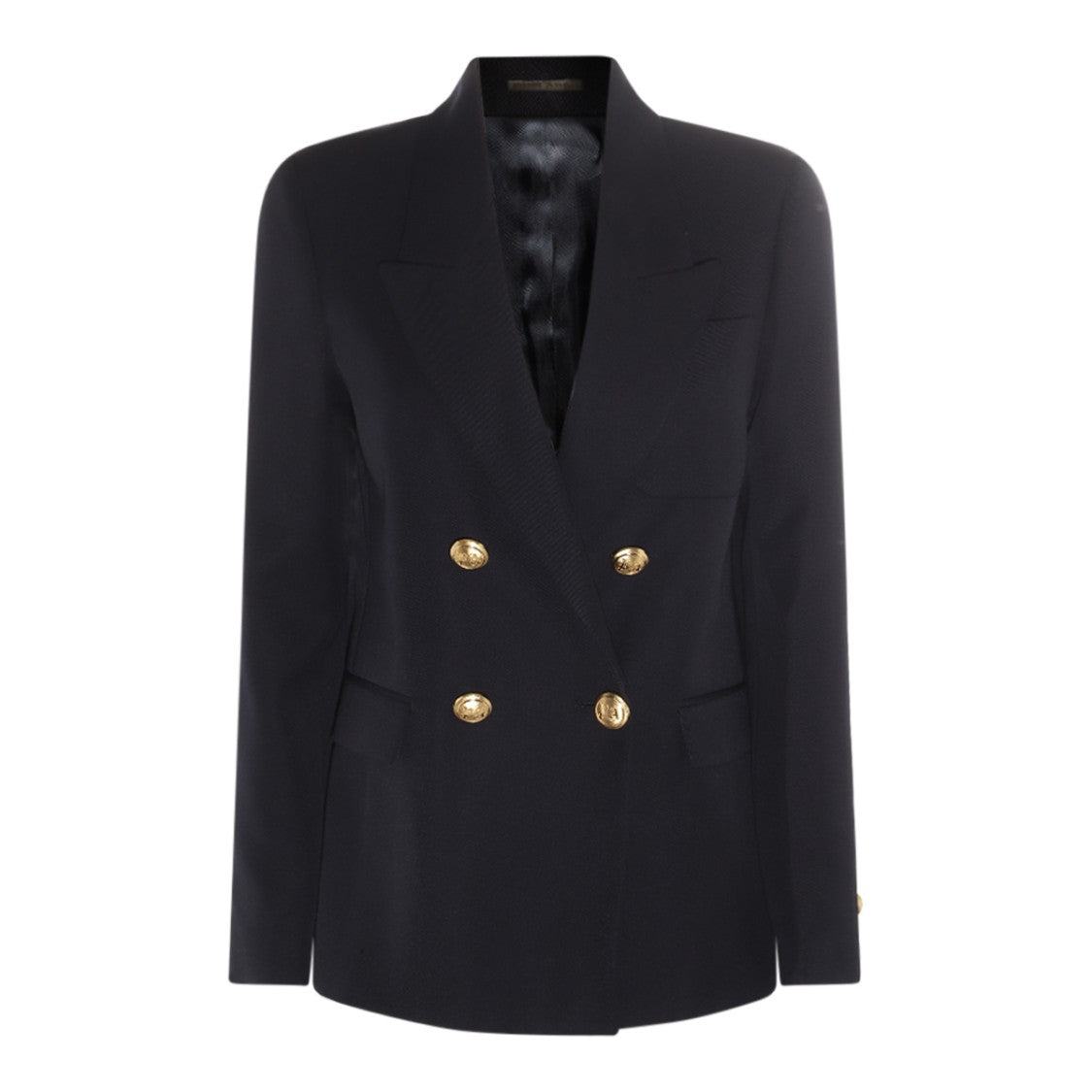Palm Angels Blue Wool Blend Frontal Buttons Blazer
