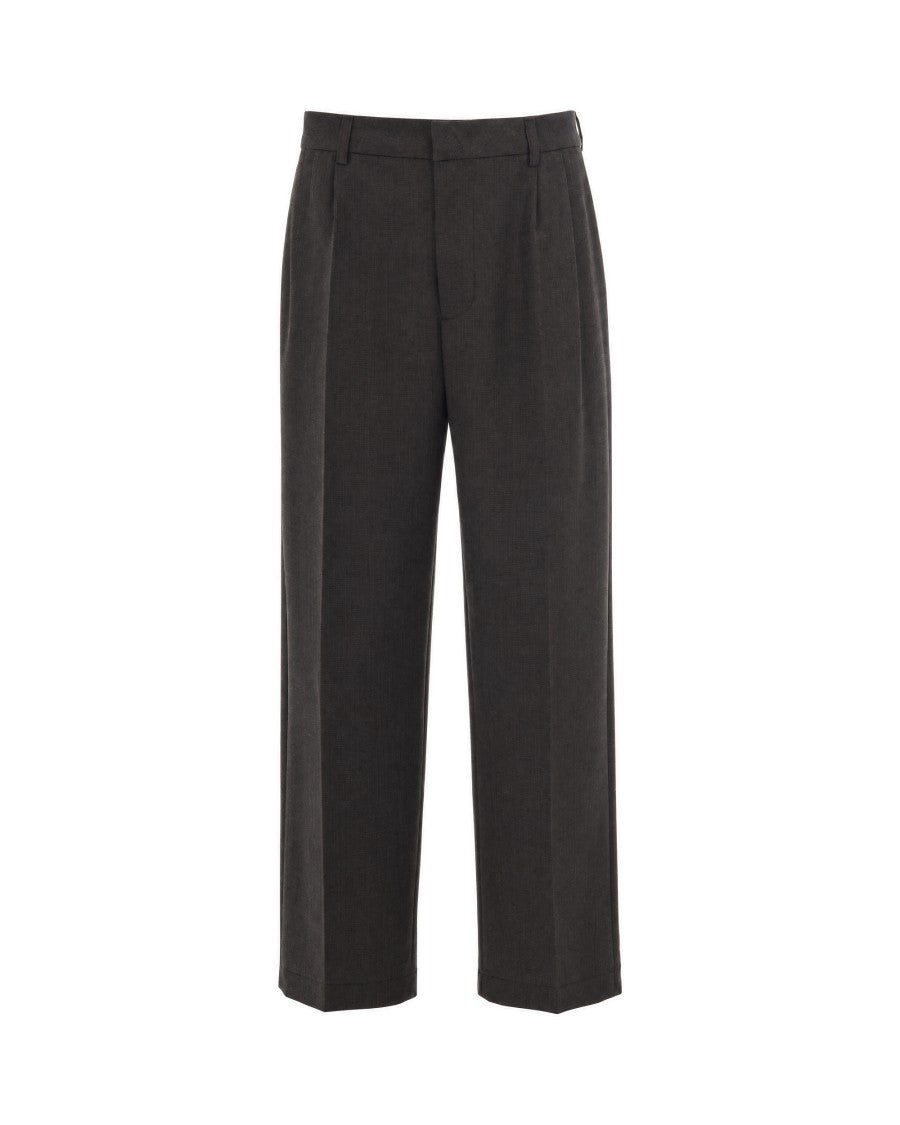 Thestroy Brown Inno Double Pleat Stretch Twill Pants