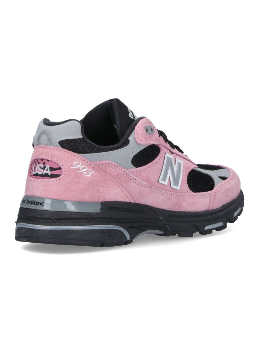 New Balance Pink Sneakers With Classic Lace-Up Design