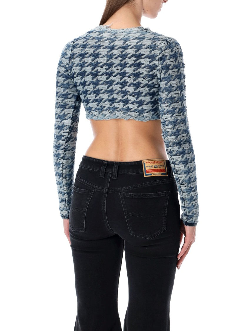 Diesel Diesel Houndstooth Stretch Mini Cardigan