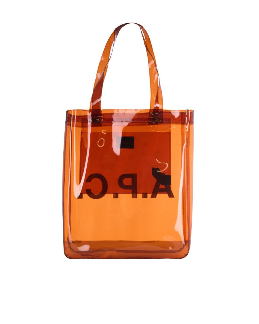 A.P.C. Lou Tote Shoulder Bag In Dark Brown