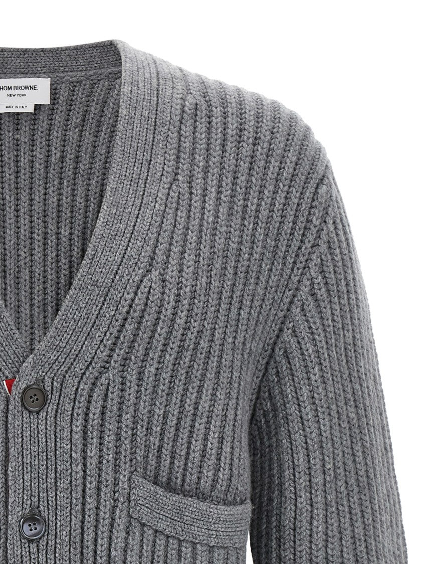 Thom Browne Rwb Tape Cardigan