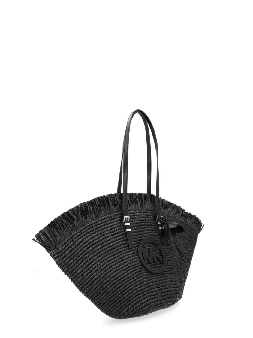 Michael Michael Kors Isa Woven Fan Silhouette Tote Bag