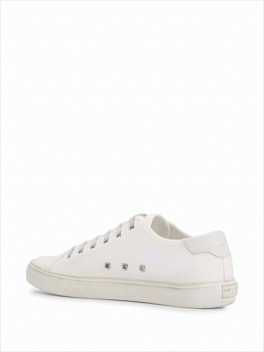 Saint Laurent Canvas Low-Top Sneakers With Reinforced Heel Tab