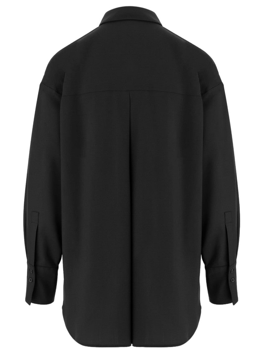 Ql2 Stretch Wool-Blend Shirt With Classic Collar