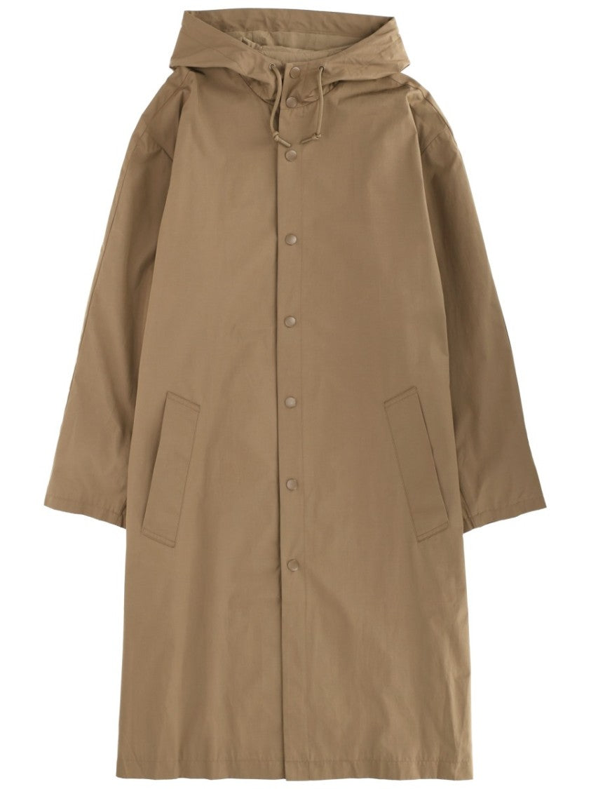 A.P.C. Brown Hooded Relaxed Trench Coat
