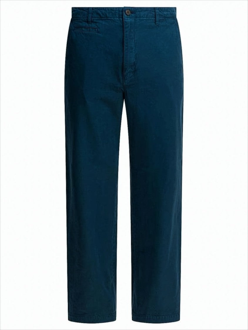 Auralee Mid-Rise Straight Pants With Design