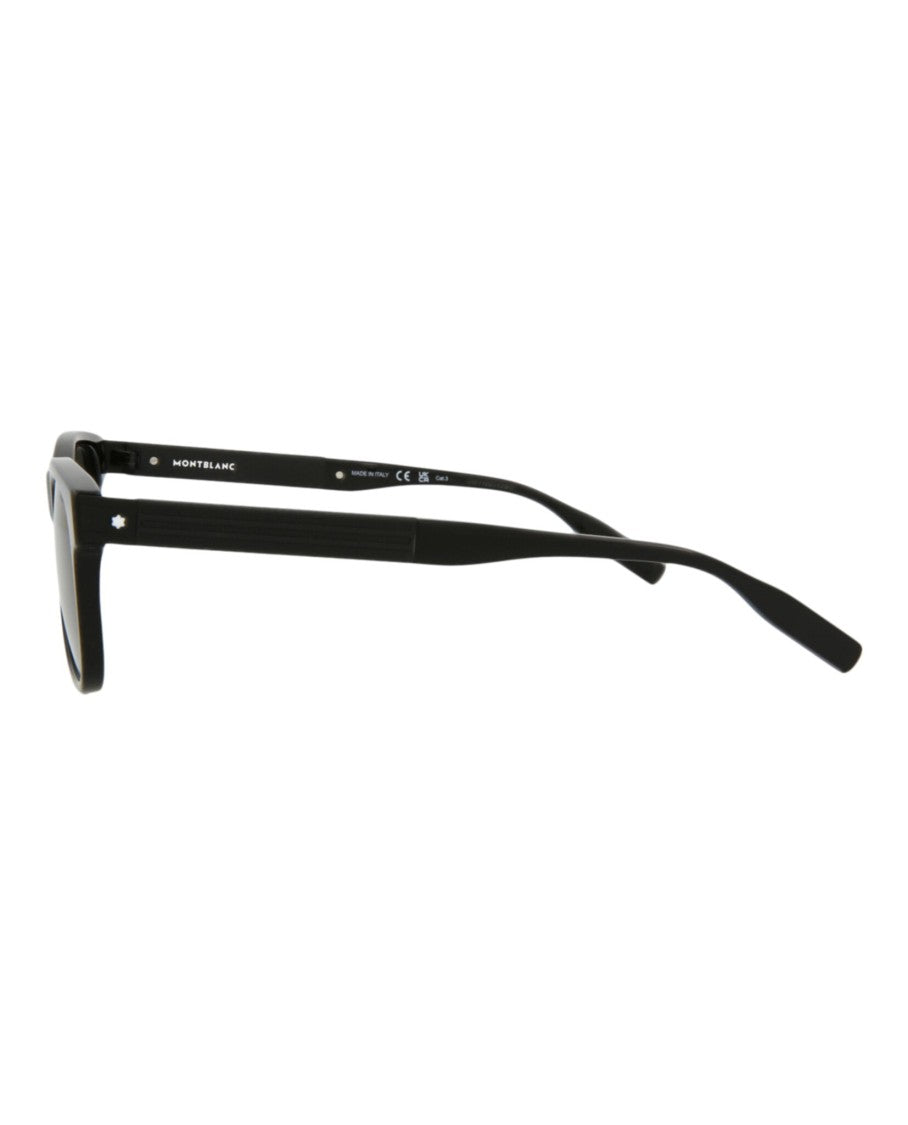 Montblanc Sleek Square-Frame Acetate Sunglasses With Saddle Nose Bridge