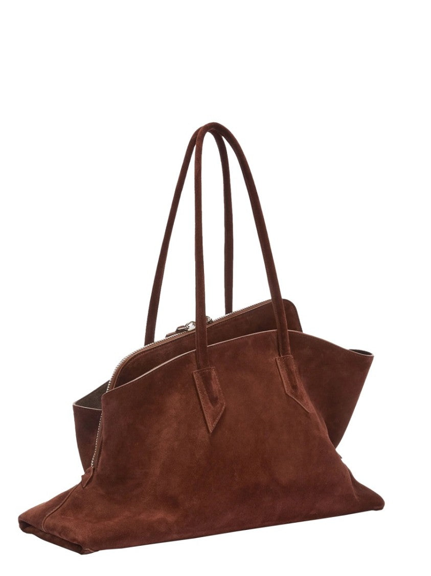 The Attico The Walk Medium Suede Shoulder Bag