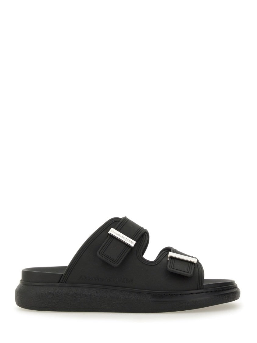 Alexander Mcqueen Hybrid Double Buckle Slide Tpu Sandals