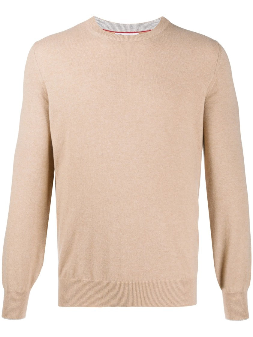 Brunello Cucinelli Finely Knit Pure Cashmere Crewneck Sweater