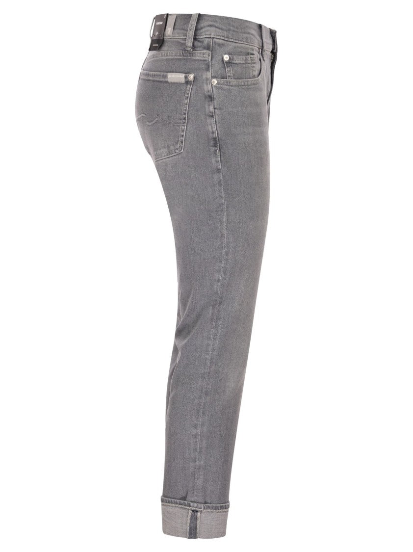 7 For All Mankind Relaxed Skinny - Medium Waist Boyfriend Jeans